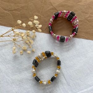 2x Magnetic Wrap-Around Bracelets